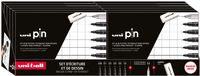 Uni Pin fineliner, display van 10 dozen van 6 stuks + vulpotlood en gum - thumbnail