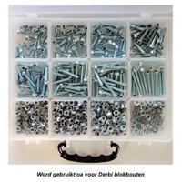 Bofix 219800 doos assortiment 12 vaks flensbouten en moeren