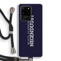 Blijve plakken in Negenduust: Samsung Galaxy S20 Ultra Transparant Hoesje met koord