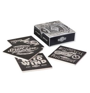 Harley-Davidson Street Machine Onderzetters Set (Laatste Kans)