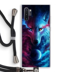 Where Light And Dark Meet: Samsung Galaxy Note 10 Plus Transparant Hoesje met koord