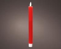 Dinerkaars LED ribbel 24cm rood 2 st. Dinerkaars LED ribbel 24cm rood 2 st.