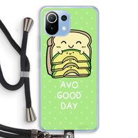 Avo Good Day: Xiaomi Mi 11 Lite Transparant Hoesje met koord Avo Good Day: Xiaomi Mi 11 Lite Transparant Hoesje met koord