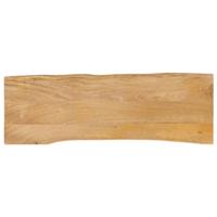 Tafelblad met natuurlijke rand 140x40x2,5 cm massief mangohout