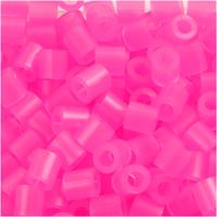 NABBI Strijkkralen, afm 5x5 mm, gatgrootte 2,5 mm, medium, roze neon (32257), 6000 stuk/ 1 doos