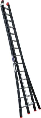 Reformladder Magnus zwart 2x14