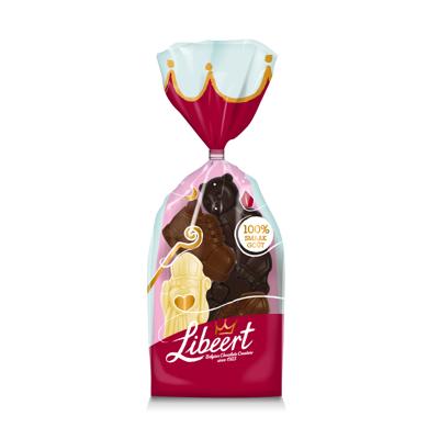 Libeert sintfiguren in zakje - melk-wit-puur - 175g