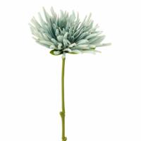 J-Line kunstbloem chrysant lichtblauw 40 cm | 24 stuks
