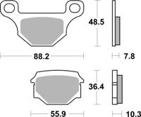 BREMBO Remblokken, voor de moto, Road Organisch 07GR09CC
