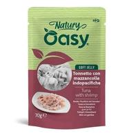 OASY Natury Soft Jelly Tuna with shrimp - nat kattenvoer - 70g