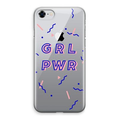 GRL PWR: iPhone 8 Transparant Hoesje