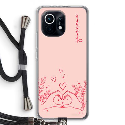 Love is in the air: Xiaomi Mi 11 Transparant Hoesje met koord