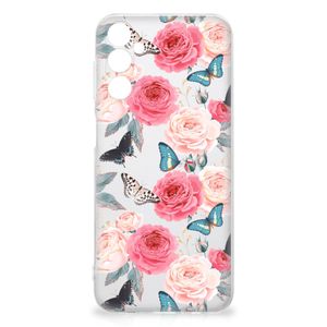 Samsung Galaxy M14 TPU Case Butterfly Roses