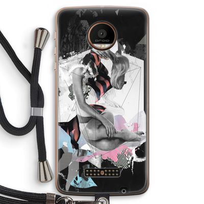 Camouflage de sommeil: Motorola Moto Z Force Transparant Hoesje met koord
