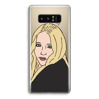 Mary Kate: Samsung Galaxy Note 8 Transparant Hoesje