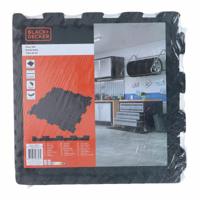EVA schuimtegels Black & Decker Zwart EVA-rubber 40 x 40 cm (6 Onderdelen)