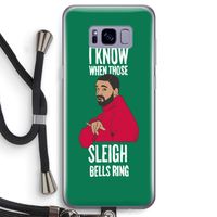 Sleigh Bells Ring: Samsung Galaxy S8 Transparant Hoesje met koord