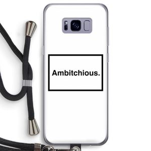 Ambitchious: Samsung Galaxy S8 Transparant Hoesje met koord