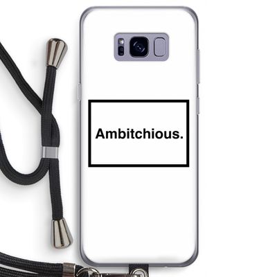 Ambitchious: Samsung Galaxy S8 Transparant Hoesje met koord