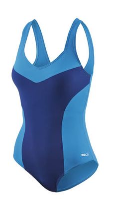 Beco badpak C-cup dames polyamide donkerblauw/blauw Beco badpak C-cup dames polyamide donkerblauw/blauw