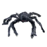 Halloween/Horror decoratie spin zwart 60 cm - thumbnail