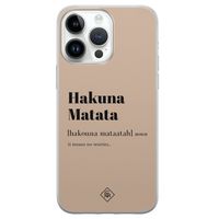 iPhone 14 Pro Max siliconen hoesje - Hakuna matata