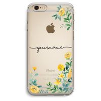 Gele bloemen: iPhone 6 Plus / 6S Plus Transparant Hoesje