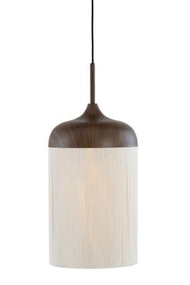 Light & Living HanglampDania donkere hout print Ø 27,5cm - 2985652