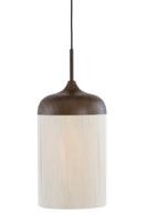 Light & Living HanglampDania donkere hout print Ø 27,5cm - 2985652