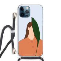Leaf: iPhone 12 Pro Max Transparant Hoesje met koord