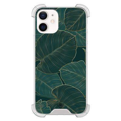 iPhone 12 mini shockproof hoesje - Monstera leaves