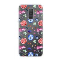Bloemetjes: Samsung Galaxy A6 Plus (2018) Transparant Hoesje