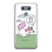 Unicorn: LG G6 Transparant Hoesje
