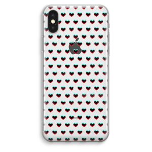 Hartjes: iPhone XS Max Transparant Hoesje