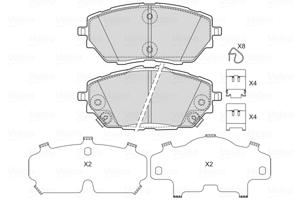 Valeo Remblokset 601750