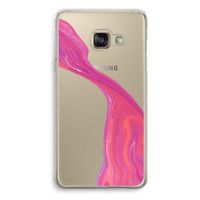 Paarse stroom: Samsung A3 (2017) Transparant Hoesje