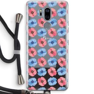 Klaproosjes: LG G7 Thinq Transparant Hoesje met koord