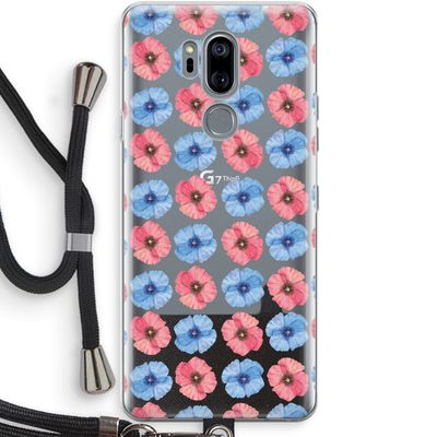 Klaproosjes: LG G7 Thinq Transparant Hoesje met koord