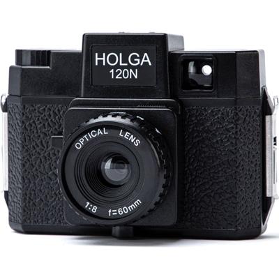 Holga 120N rolfilm camera set optical glas lens (incl. B+W film)