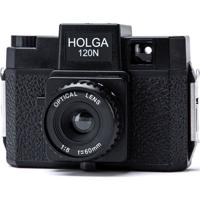 Holga 120N rolfilm camera set optical glas lens (incl. B+W film)