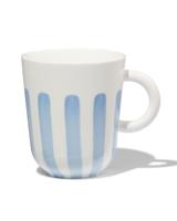 HEMA Mok 490ml Tafelgenoten new bone wit met blauw (blauw)