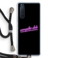 Vice Black: Sony Xperia 5 II Transparant Hoesje met koord