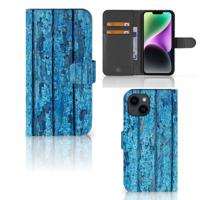 iPhone 15 | Book Style Case | Wood Blue