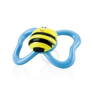 Nuby fopspeen 3D-Paci-Pals ovaal siliconen 12 cm blauw Nuby fopspeen 3D-Paci-Pals ovaal siliconen 12 cm blauw