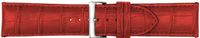 Horlogeband Poletto 454S.07.24 Leder Rood 24mm Horlogeband Poletto 454S.07.24 Leder Rood 24mm