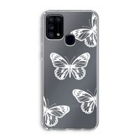 White butterfly: Samsung Galaxy M31 Transparant Hoesje