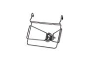 Steco drager mand-mee met oversized klem 25mm ano look