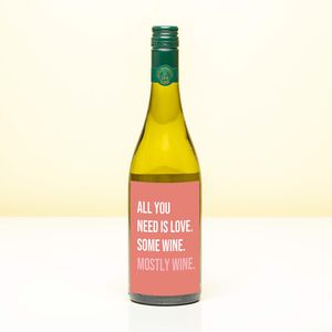 Wijnfles All you need is love - Wit (Sauvignon Blanc)