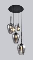 Hanglamp Bernardo combi 5 lichtpunts1595 Hanglamp Bernardo combi 5 lichtpunts1595