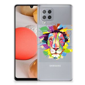 Samsung Galaxy A42 Telefoonhoesje met Naam Lion Color
